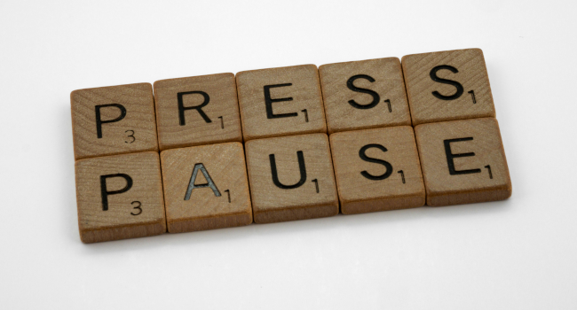 press pause